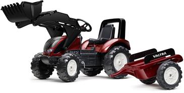 Valtra S4 Pedal traktor til børn m/Frontskovl +  Trailer