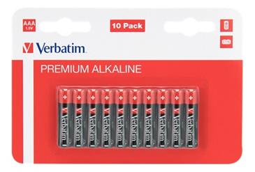  Verbatim 10 stk AAA batterier