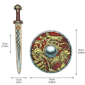 Vikinge Skum Sværd + Skjold-3