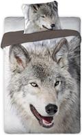 Vild ulv Sengetøj 140x200 cm - 100 procent bomuld