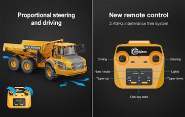 Volvo A40G Lastbil Dumper 1:20 2.4G-5