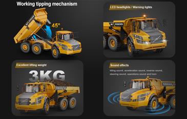 Volvo A40G Lastbil Dumper 1:20 2.4G-6