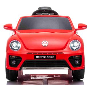 VW Beetle Dune elbil til børn 12v m/Gummihjul, 2.4G Remote, Lædersæde-3