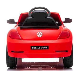 VW Beetle Dune elbil til børn 12v m/Gummihjul, 2.4G Remote, Lædersæde-5