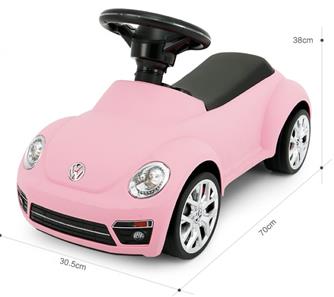  VW Beetle Gåbil m/lyd og lys, Pink-3