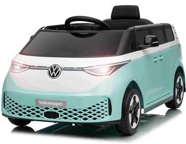 VW ID Buzz Elbil Til børn 22,2V m/Gummihjul, Lædersæde 2.4G