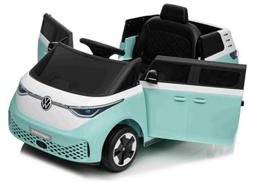 VW ID Buzz Elbil Til børn 22,2V m/Gummihjul, Lædersæde 2.4G-2