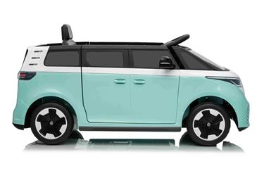 VW ID Buzz Elbil Til børn 22,2V m/Gummihjul, Lædersæde 2.4G-5