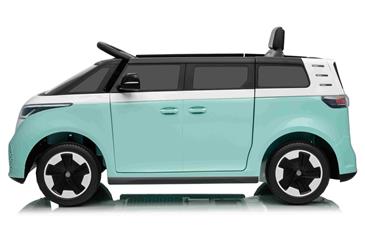 VW ID Buzz Elbil Til børn 22,2V m/Gummihjul, Lædersæde 2.4G-6