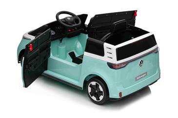 VW ID Buzz Elbil Til børn 22,2V m/Gummihjul, Lædersæde 2.4G-9