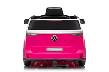 VW ID Buzz Elbil Til børn 22,2V m/Gummihjul, Lædersæde 2.4G Pink-20