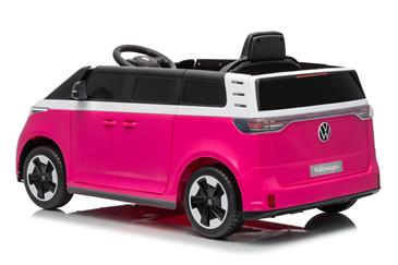 VW ID Buzz Elbil Til børn 22,2V m/Gummihjul, Lædersæde 2.4G Pink-25