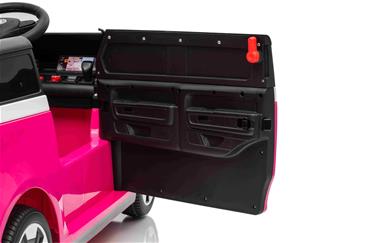 VW ID Buzz Elbil Til børn 22,2V m/Gummihjul, Lædersæde 2.4G Pink-9