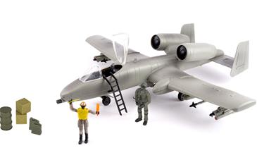 World Peacekeepers 1:18 A-10A Thunderbolt II kampfly m/2 actionfigurer