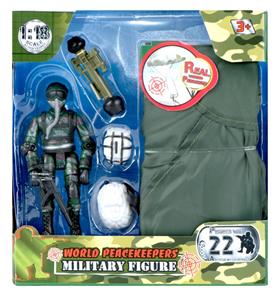 World Peacekeepers 1:18 Militær Actionfigur + Faldskærm-2
