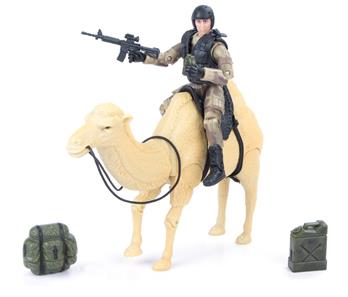 World Peacekeepers 1:18 Militær Actionfigur + Kamel