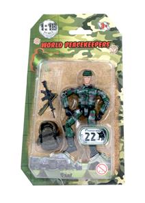 World Peacekeepers 1:18 Militær actionfigur Singepack 1A-3