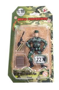 World Peacekeepers 1:18 Militær actionfigur Singepack 1B-2