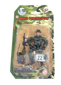 World Peacekeepers 1:18 Militær actionfigur Singepack 1D-2