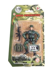 World Peacekeepers 1:18 Militær actionfigur Singepack 1F-3