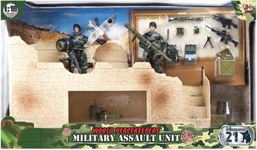 World Peacekeepers 1:18 Militær Angrebsstyrke inkl. 2 actionfigurer-2