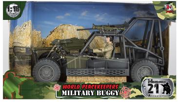 World Peacekeepers 1:18 Militær Buggy m/1 actionfigur-2