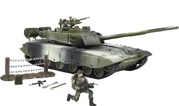 World Peacekeepers 1:18 Militær Main Battle Tank inkl. 2 actionfigurer