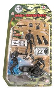 World Peacekeepers 1:18 Militær Navy Seal pakke m/3 actionfigurer-2