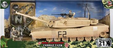 World Peacekeepers 1:18 Militær Tank inkl. 2 actionfigurer-2