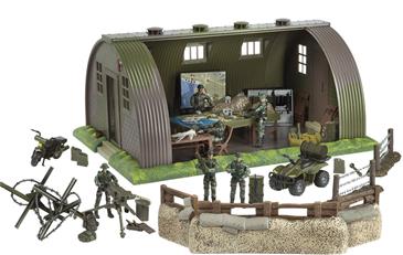 World Peacekeepers 1:18 MilitærBase med 6 actionfigurer