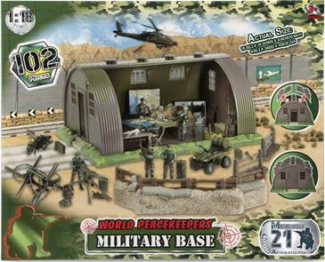 World Peacekeepers 1:18 MilitærBase med 6 actionfigurer-2