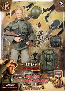 WW2 Allierede Infanterist Action Figur 30,5cm med tilbehør-2