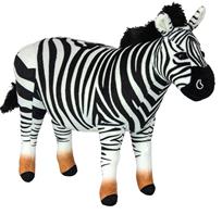 Zebra Plysbamse 29x22 cm - All About Nature