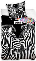 Zebraer Sengetøj 140 x 200, 100 procent bomuld