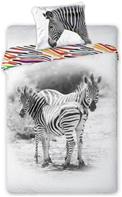 Zebraer Sengetøj 140x200 cm - 100 procent bomuld